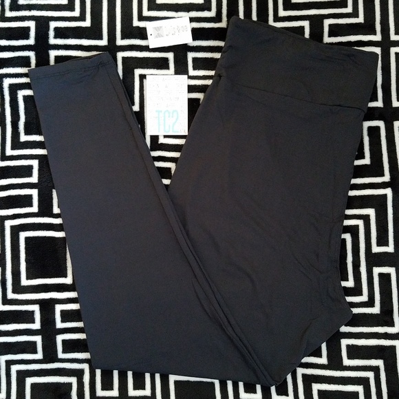 Nwt Tc2 Lularoe Solid Black Leggings 